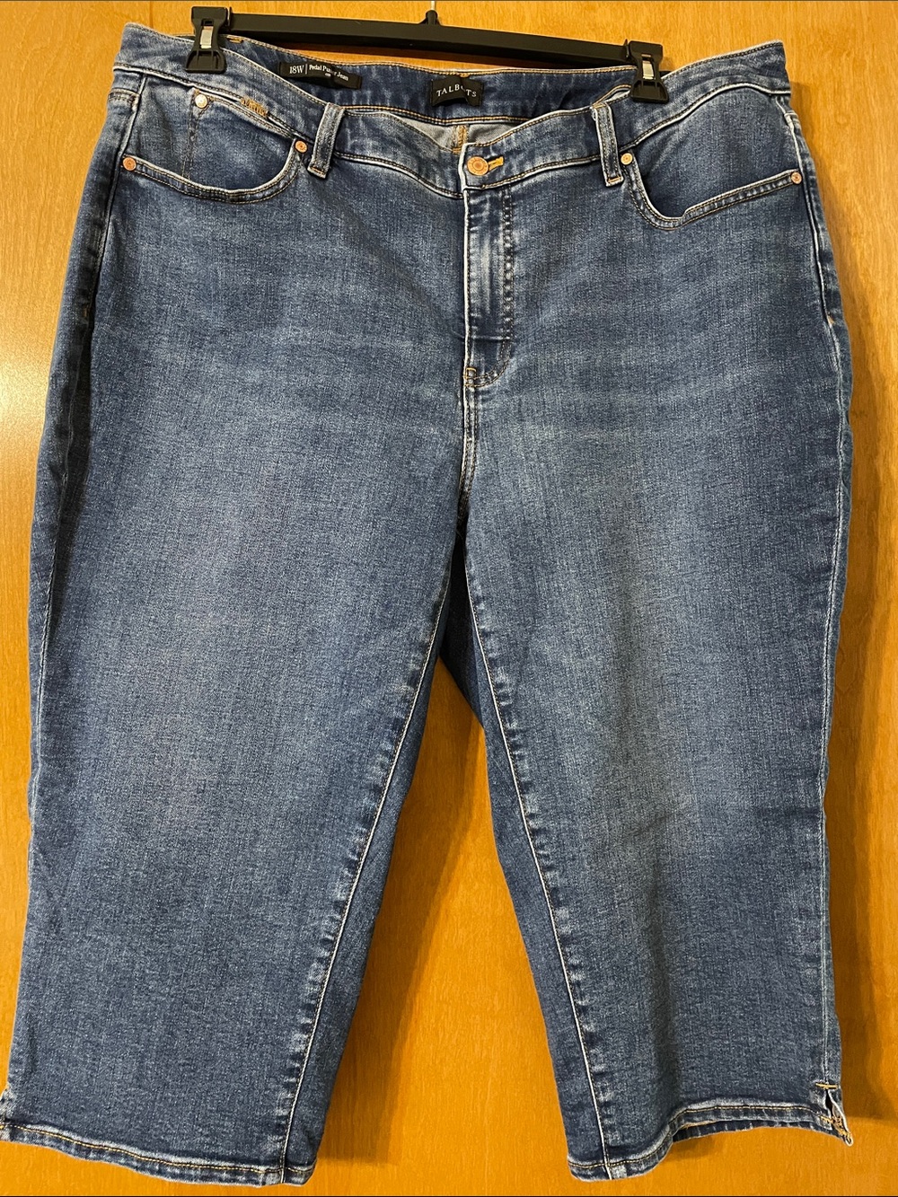 Talbots Medium Blue Cropped Straight-Leg Jeans